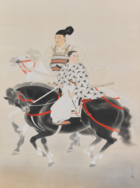 堂本印象《楠公父子》1944年 京都府立堂本印象美術館蔵