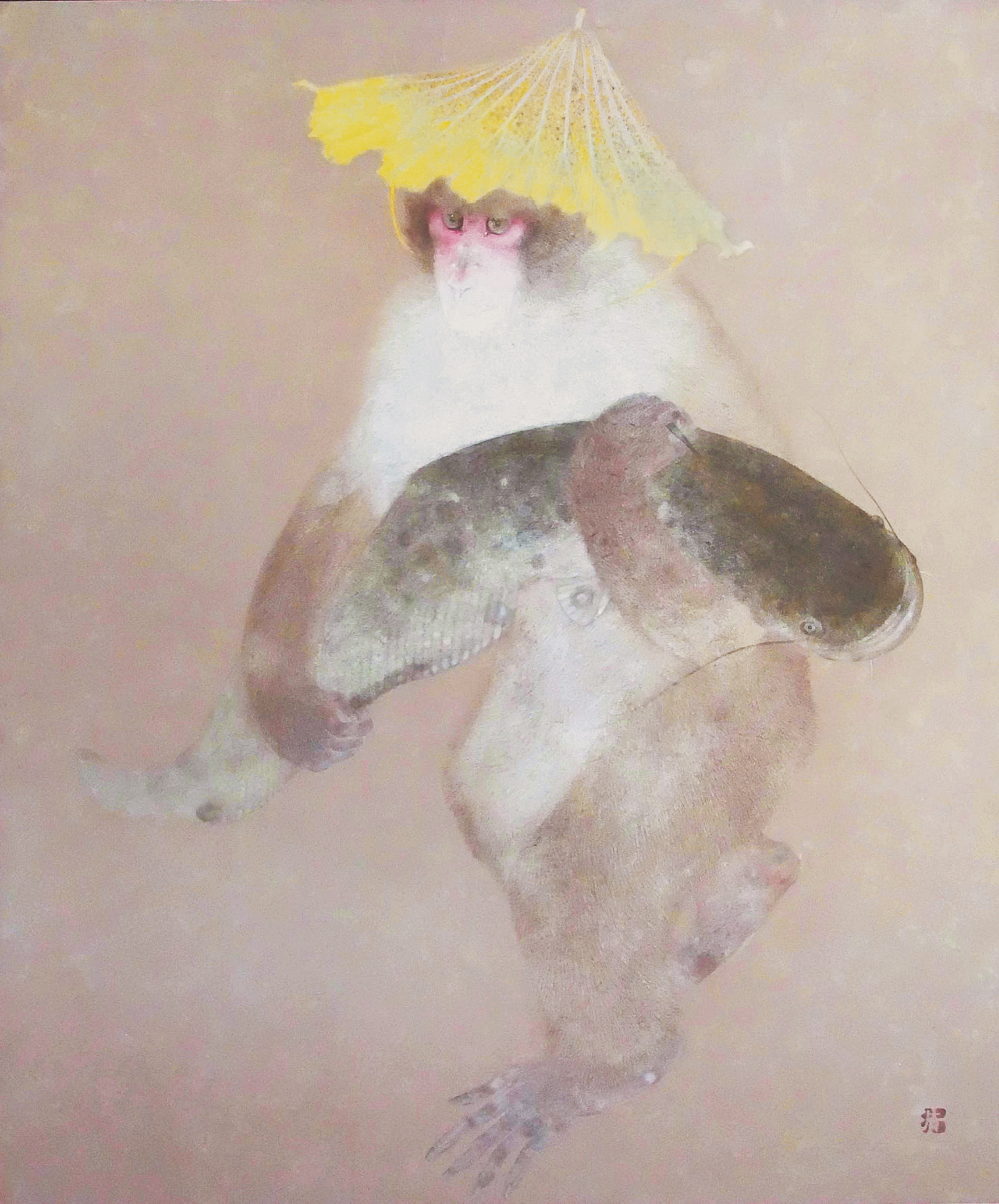 竹内浩一《小猿の釣果》平成23年(2011) 　個人蔵