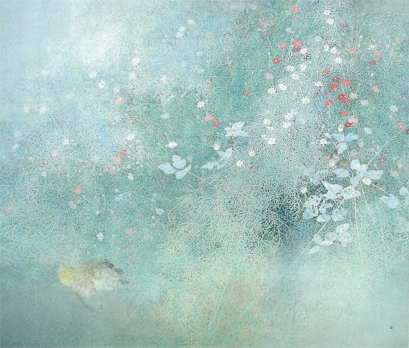 竹内浩一《野の鈴》昭和61年(1986) 　箱根・芦ノ湖 成川美術館蔵