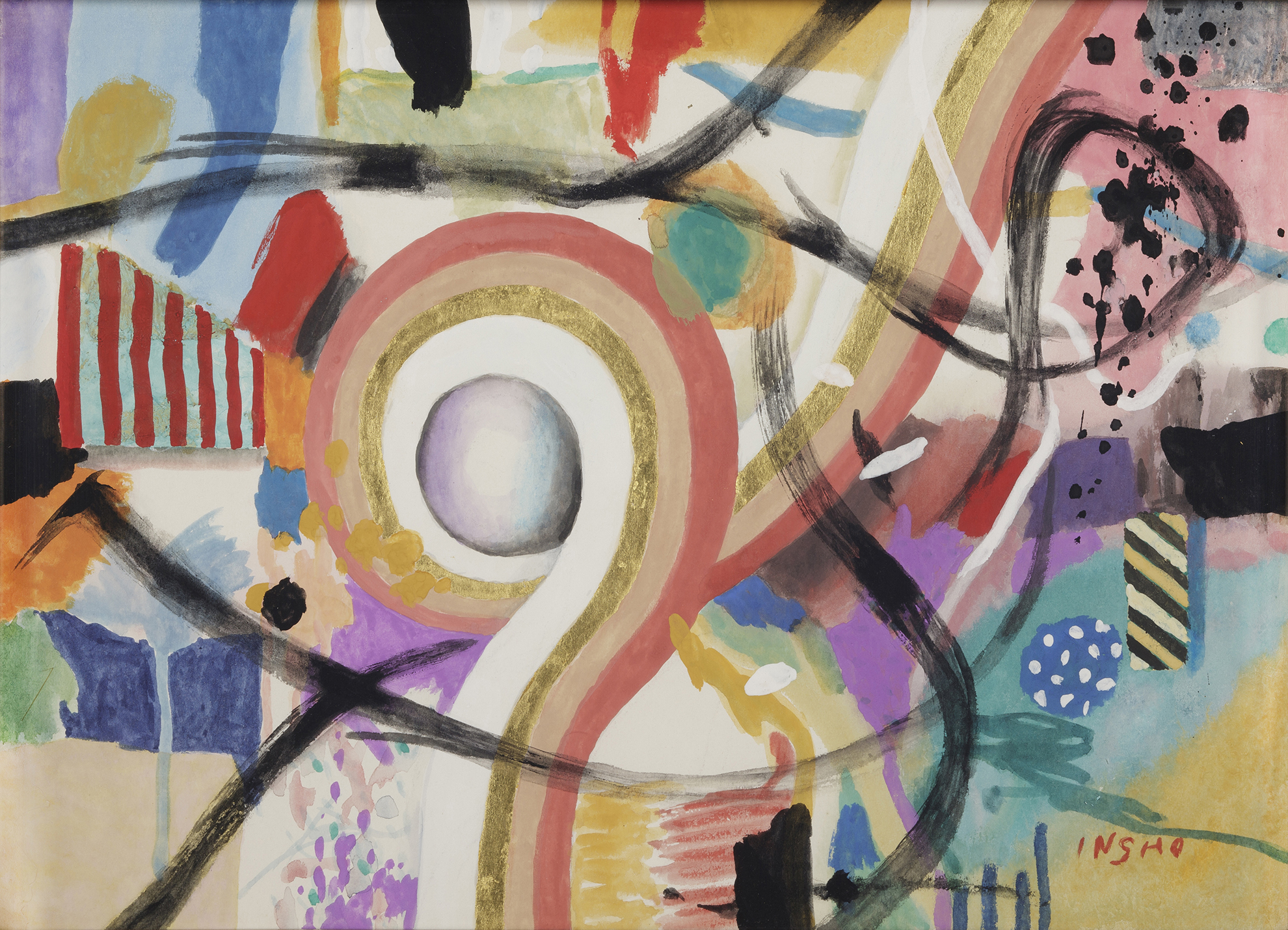 堂本印象《好転(タピストリー下絵)》昭和42年（1967） 京都府立堂本印象美術館蔵