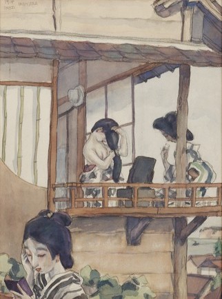堂本印象《和倉温泉の女》大正3年(1914)　京都府立堂本印象美術館蔵