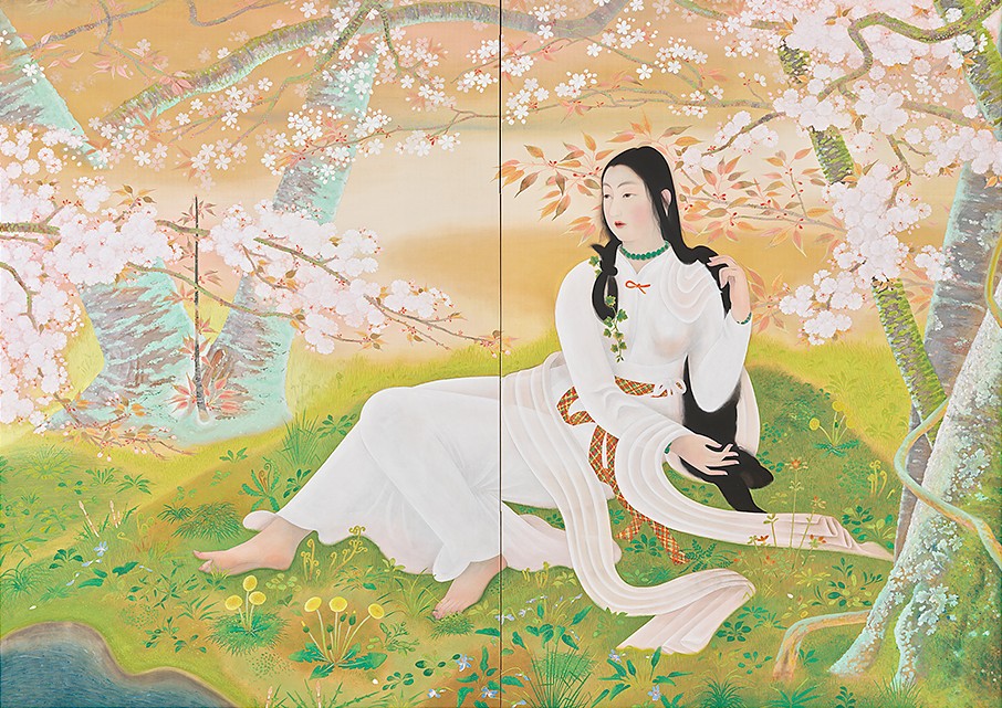 堂本印象《木華開耶媛》昭和4年(1929）京都府立堂本印象美術館蔵