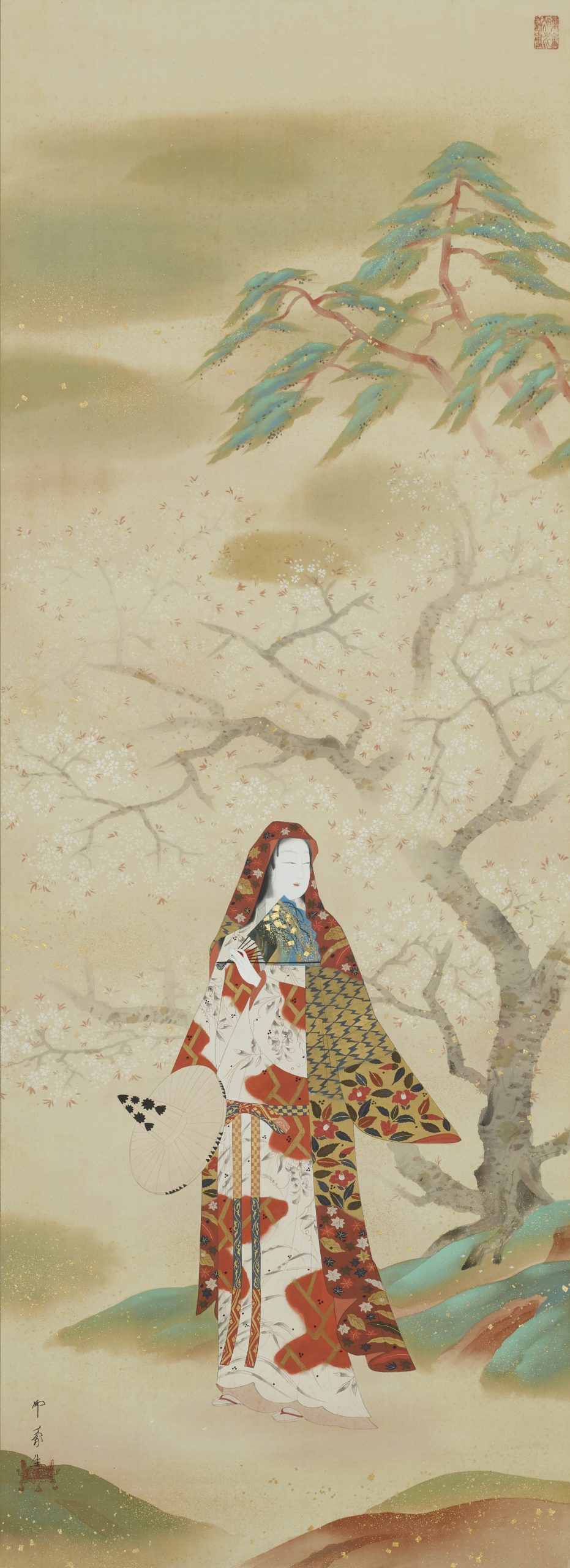 堂本印象《桜狩》昭和3年(1928）京都府立堂本印象美術館蔵
